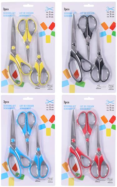 Nożyczki  3 sztuki, 21/16/14 cm