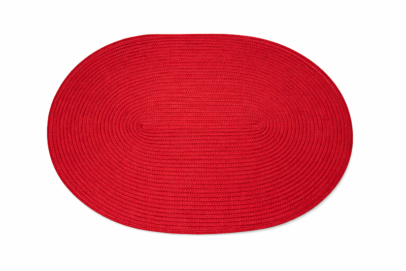 Mata stołowa Bruni CZERWONA OWALNA