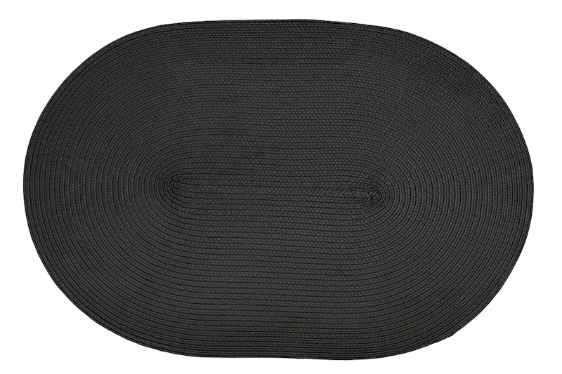 Mata stołowa Bruni CZARNA OWALNA