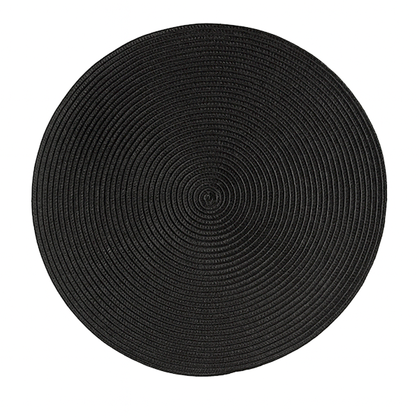 Mata stołowa Bruni CZARNA OKRĄGŁA