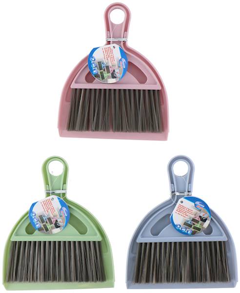 Zmiotka + szufelka, 2 w 1, do stołu, pastel