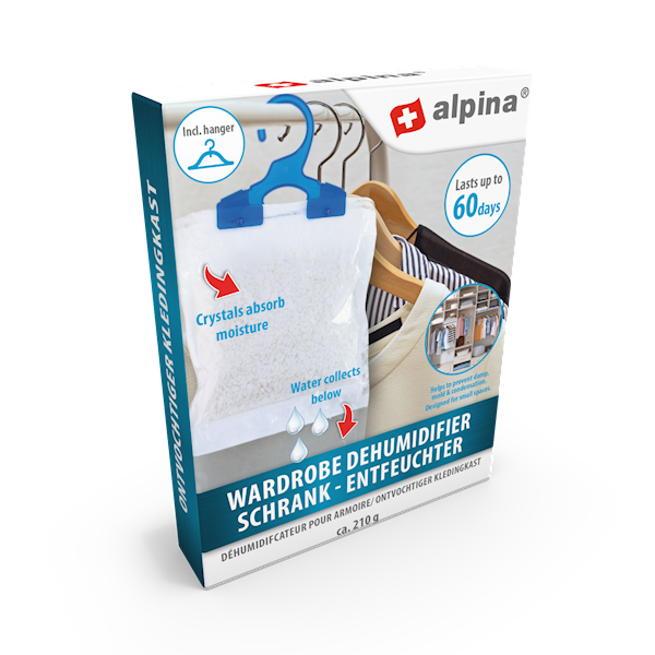 Pochłaniacz, osuszacz wilgoci do szafy Alpina