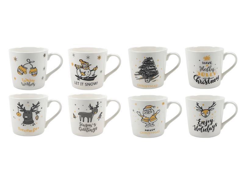 XMAS Kubek 300 ml białe ze wzorem 23104816