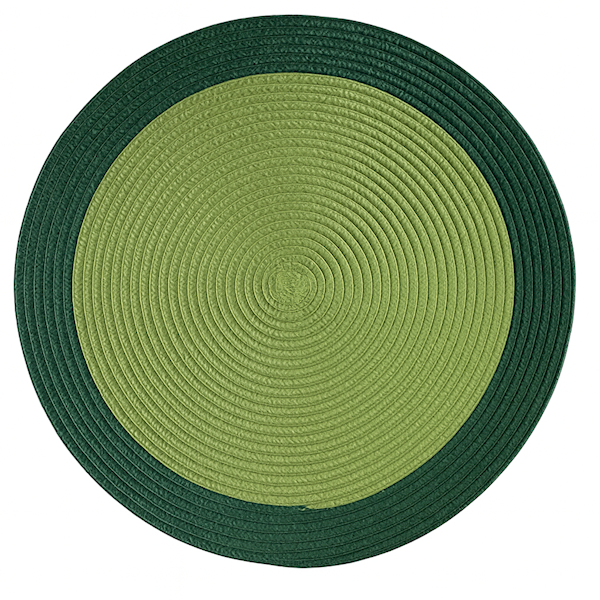 Mata stołowa Bruni ZIELONA Dwukolor OKRĄGŁA