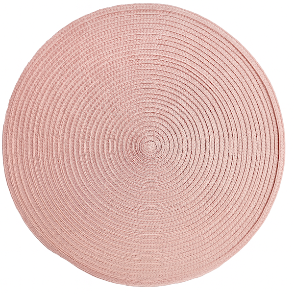 Mata stołowa Bruni PUDROWY RÓŻ OKRĄGŁA