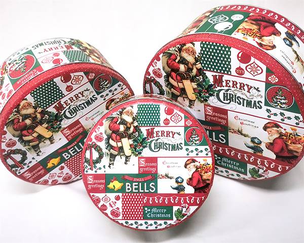 Puszka świąteczna, Merry Antik, 3 sztuki