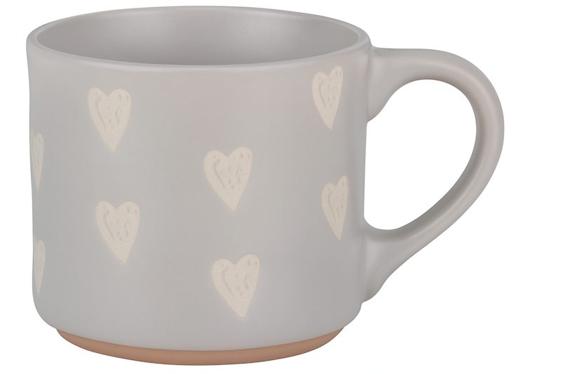 Kubek w serca, 350ml, 4kolory