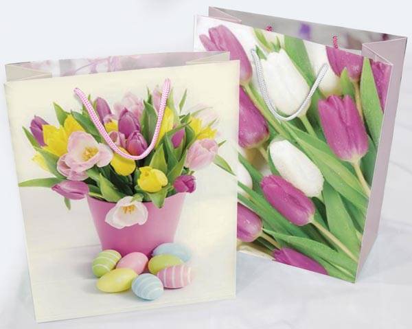 WIELKANOC Torebka na prezenty 18x23cm 64649