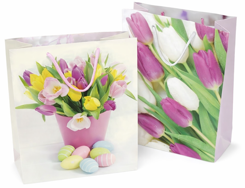 Torebka na prezenty wielkanocna 18x23cm