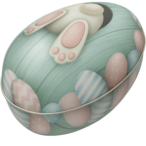 Metalowe jajko na słodycze