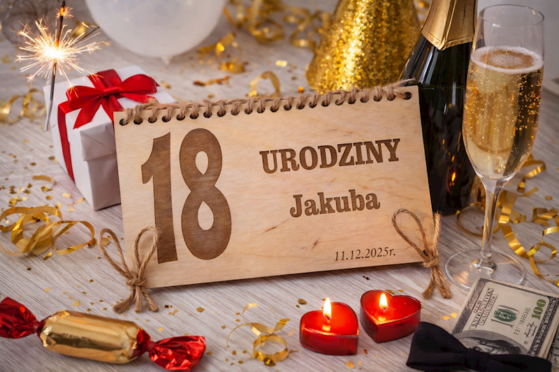 Koperta z grawererm 18stka