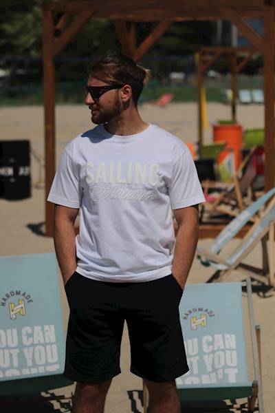 T-shirt Port biały męski
