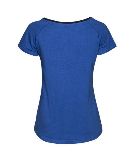 T-shirt Basic Blue damski
