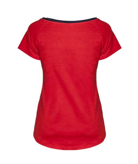 T-shirt Basic Red damski