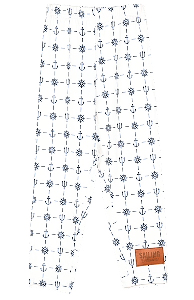 Legginsy Patern Białe kids