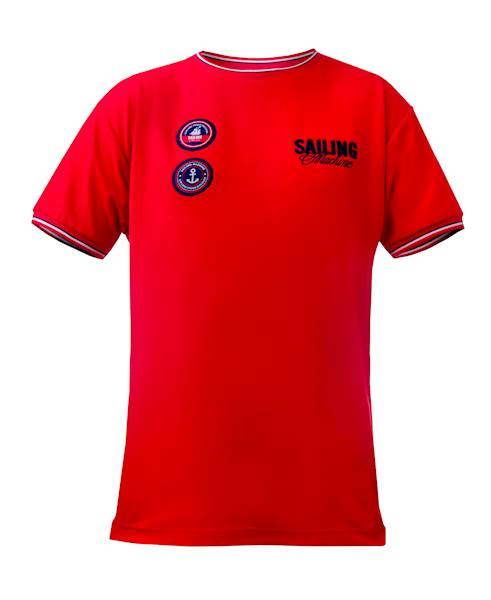T-shirt Żeglarski ,,Bay'' Czerwone