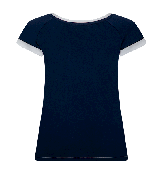 T-shirt Logo Granatowy damski