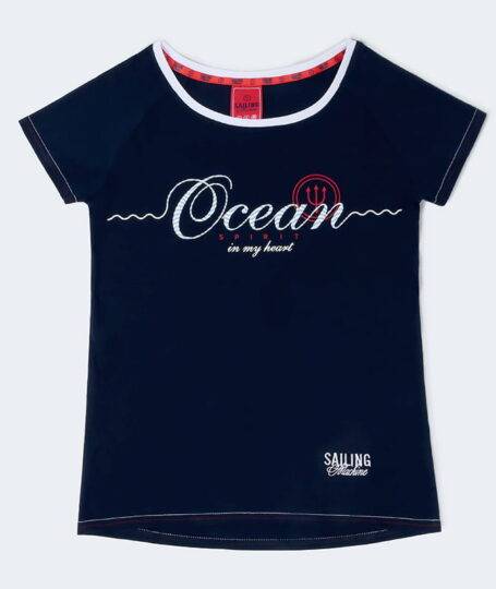 T-shirt Duch Oceanu Granatowy damski