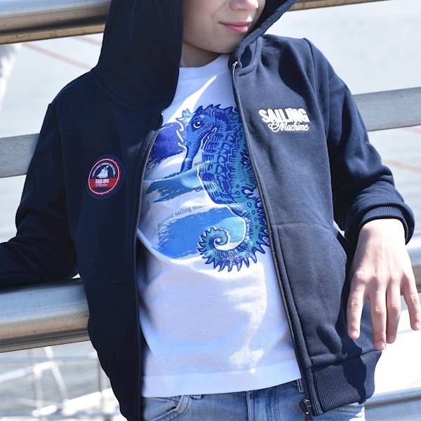 Bluza z Kapturem Color Quay Granatowa kids