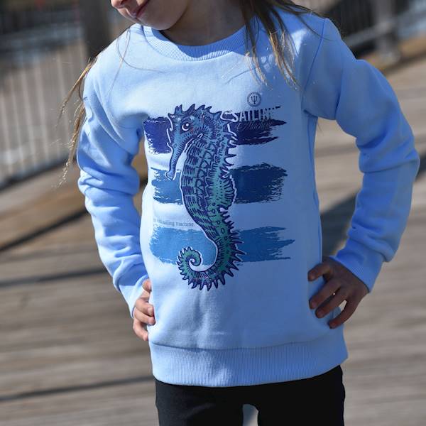 Bluza Konik Morski Błękitna kids