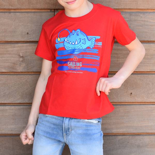 T-shirt Melanocetus Czerwony kids