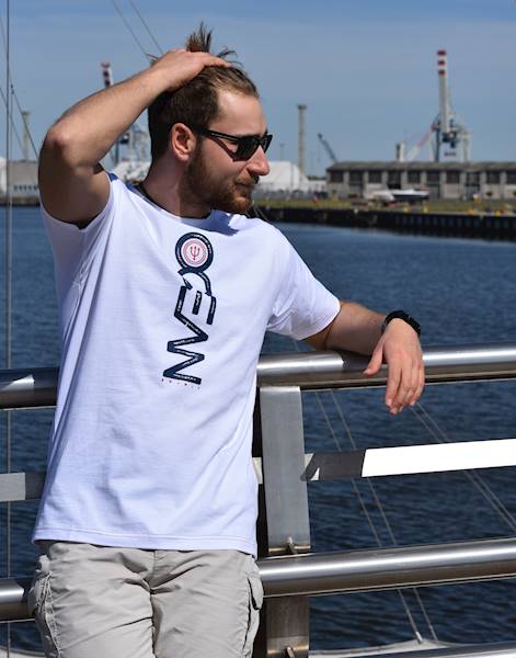 T-shirt Ocean Biały męski