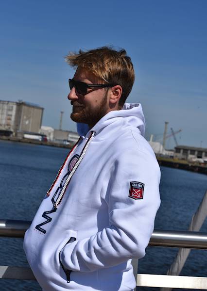Bluza z kapturem Ocean Biała męska