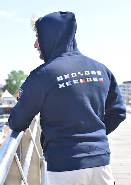 Bluza z kapturem Kod Flagowy Granatowa męska