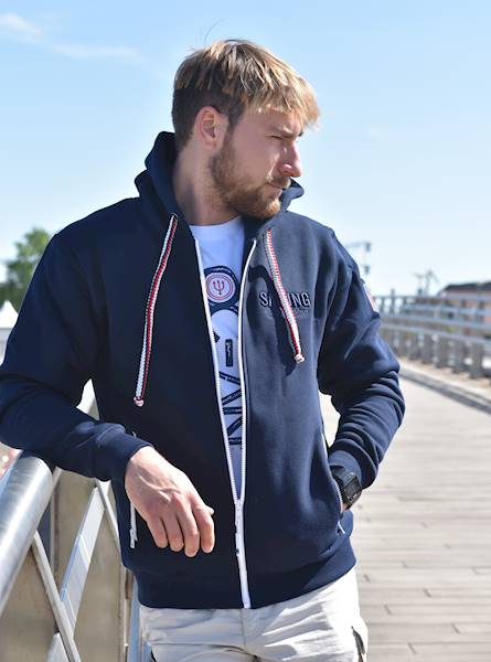 Bluza z kapturem Kod Flagowy Granatowa męska
