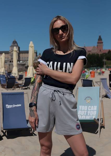 Spodenki Marynarz Szare damskie