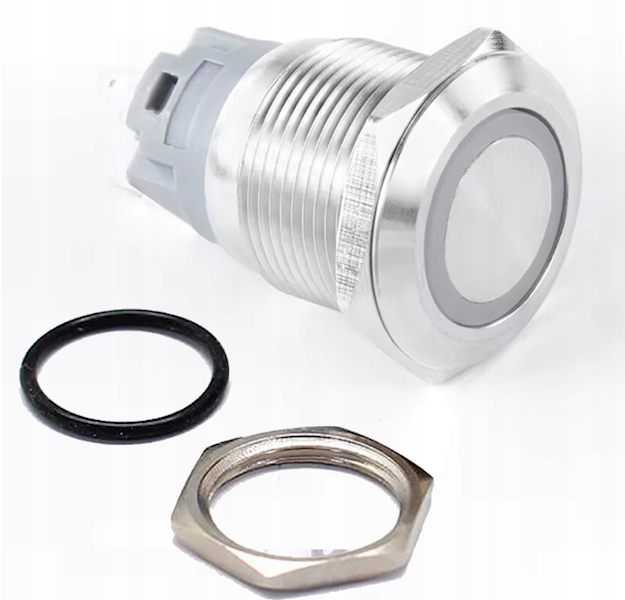 Przycisk włącznik przełącznik wandaloodporny 22mm