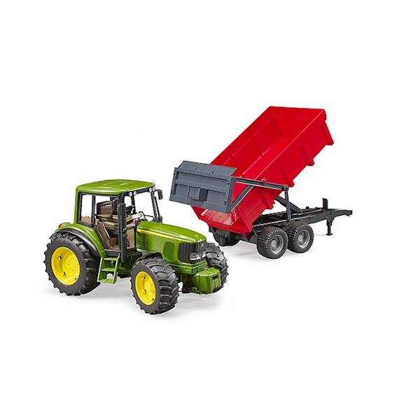 Ciągnik Rolniczy John Deere z Przyczepą Bruder 02057