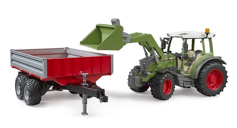 Ciągnik Rolniczy Fendt Vario 211 z Przyczepą Bruder 02182