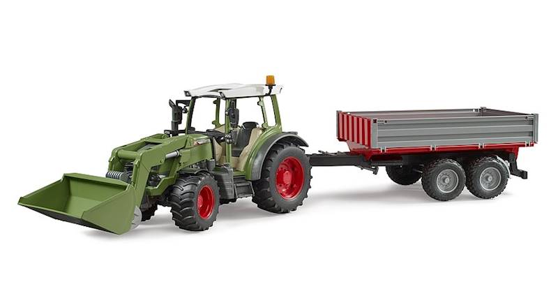 Ciągnik Rolniczy Fendt Vario 211 z Przyczepą Bruder 02182