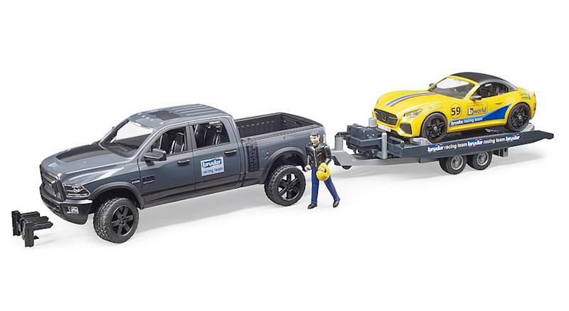 Dodge Ram z Lawetą i Samochodem Bruder 02504