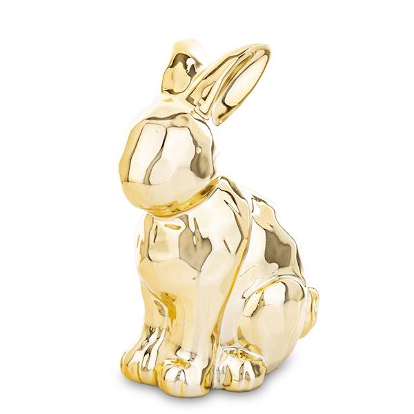 Figurka Królik Złota 14 cm