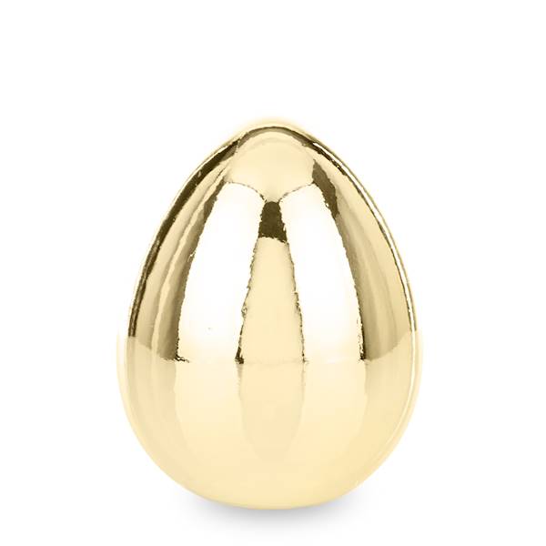 Porcelanowe Złote Jajko 10 cm