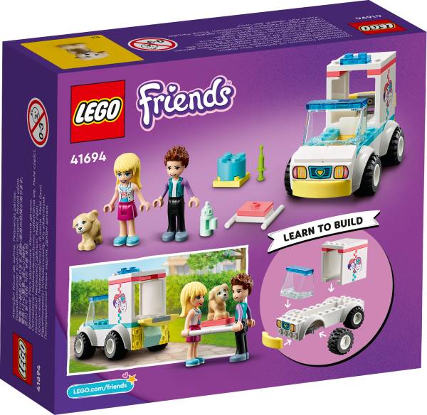 Lego Friends Karetka Kliniki dla Zwierzątek 41694