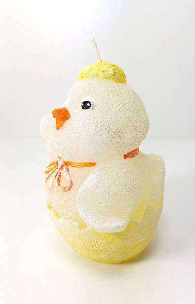 Świeca Kurczak Żółty 15 cm