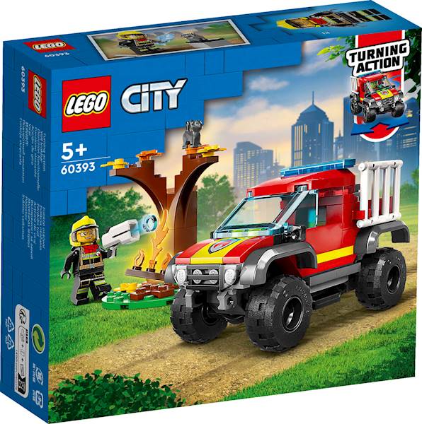 Lego City Wóz Strażacki 4x4 Misja Ratunkowa 60393