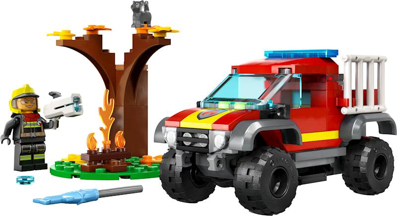 Lego City Wóz Strażacki 4x4 Misja Ratunkowa 60393