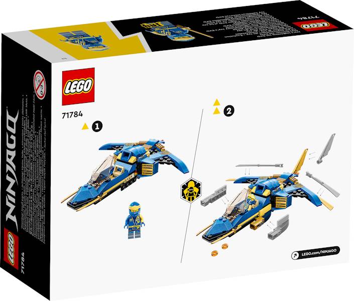 Lego Ninjago Odrzutowiec Ponaddźwiękowy Jay'a Evo 71784