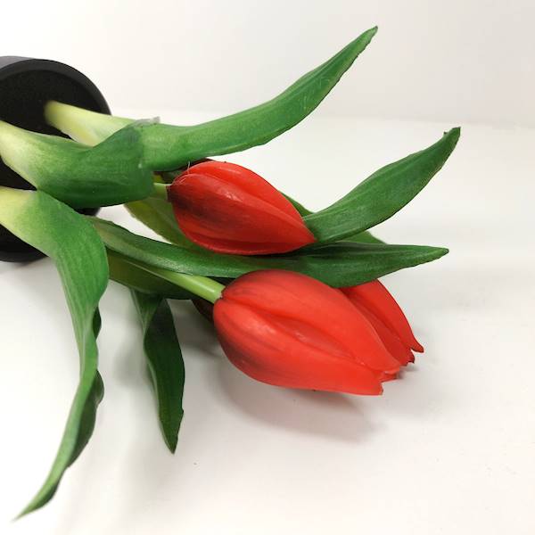 Tulipany Silikonowe w Doniczce 23 cm