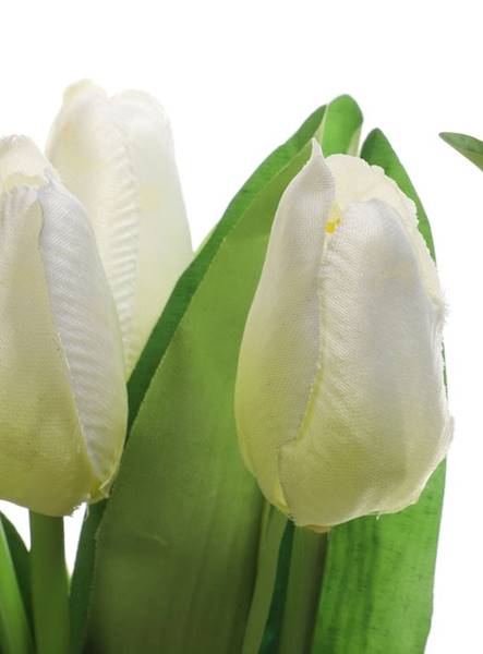 Bukiet 9 Bialych Tulipanów 43 cm