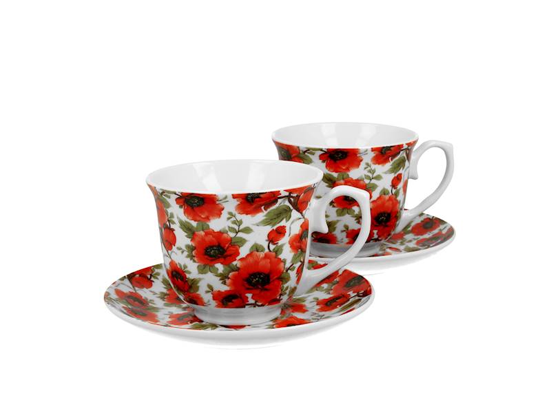 Komplet 2 Filiżanek za Spodkiem 250 ml Lina