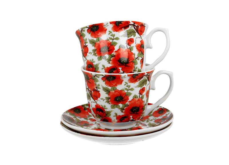 Komplet 2 Filiżanek za Spodkiem 250 ml Lina
