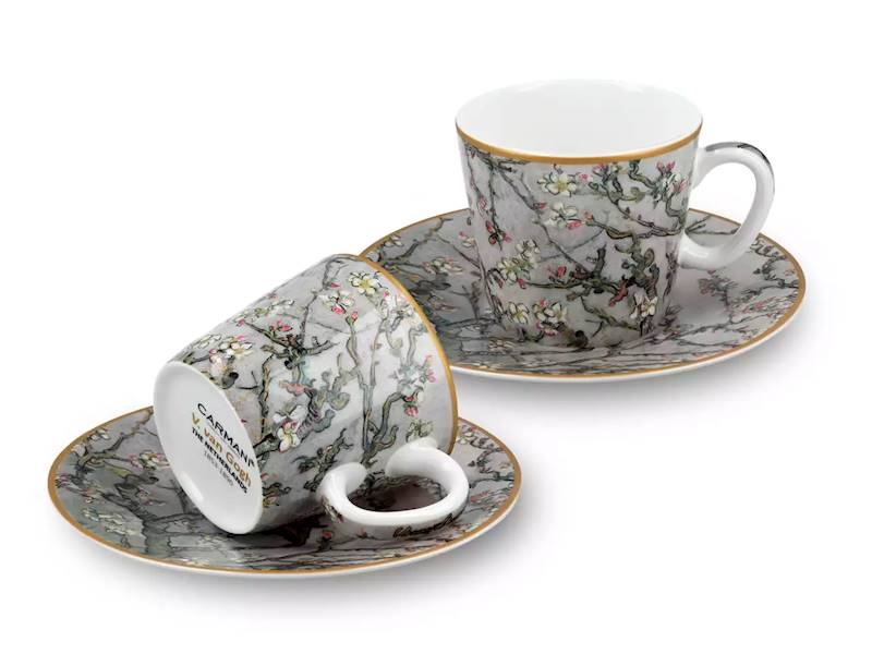 Filiżanki do espresso Van Gogh Kwitnący Migdałowiec
