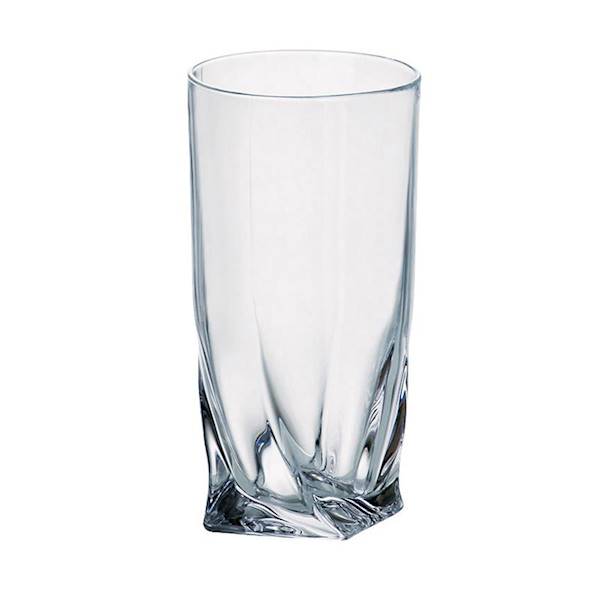 Szklanki Bohemia Long Quadro 350 ml 6 sztuk