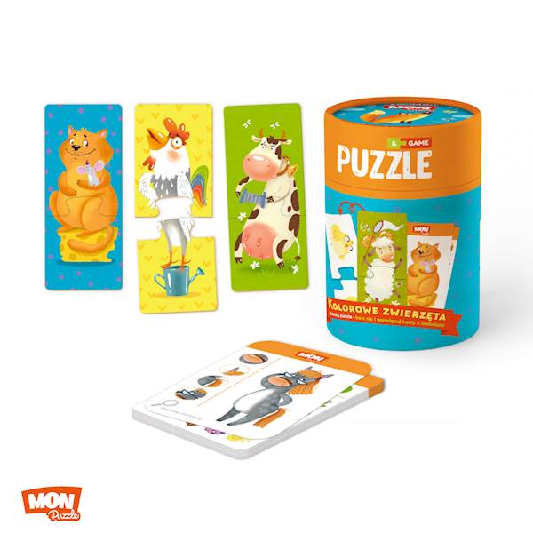 DZ PUZZLE DODO  10x2EL KOLOROWE ZWIERZĘTA  