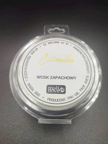 Wosk sojowy 50g 6 kostek Citronella